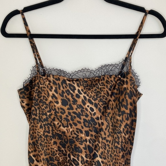 NWOT Cami NYC Romy Lace Trimmed Leopard Bodysuit - Picture 6 of 11